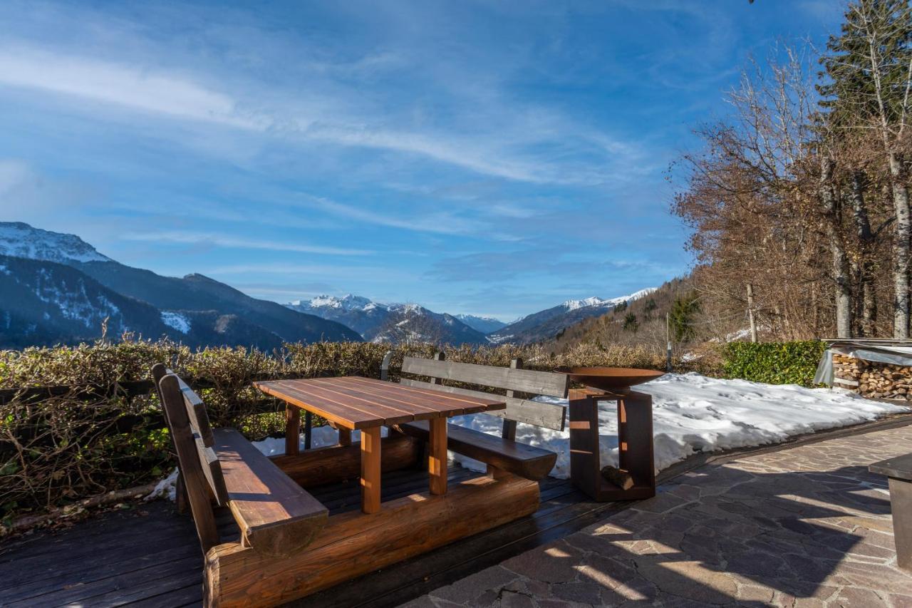 Ligosullo Panoramic House Carnia - Mountain View Apt With Parking And Terracesヴィラ エクステリア 写真