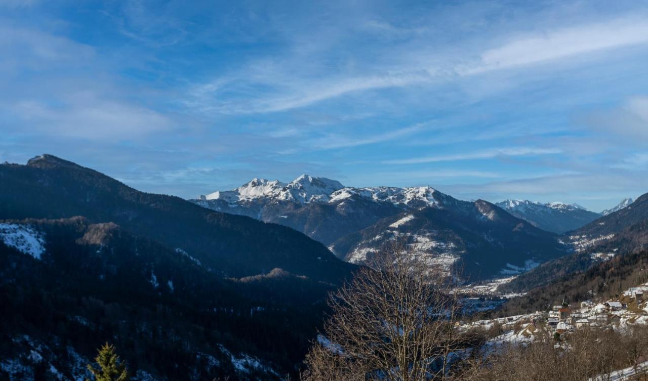 Ligosullo Panoramic House Carnia - Mountain View Apt With Parking And Terracesヴィラ エクステリア 写真
